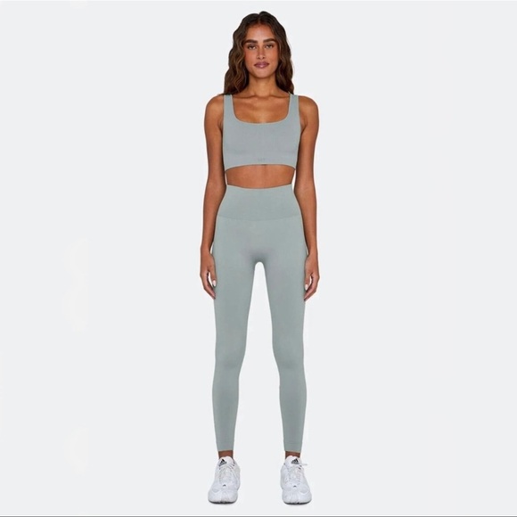 SET Active Pants - Set active light blue high rise seamless leggings M